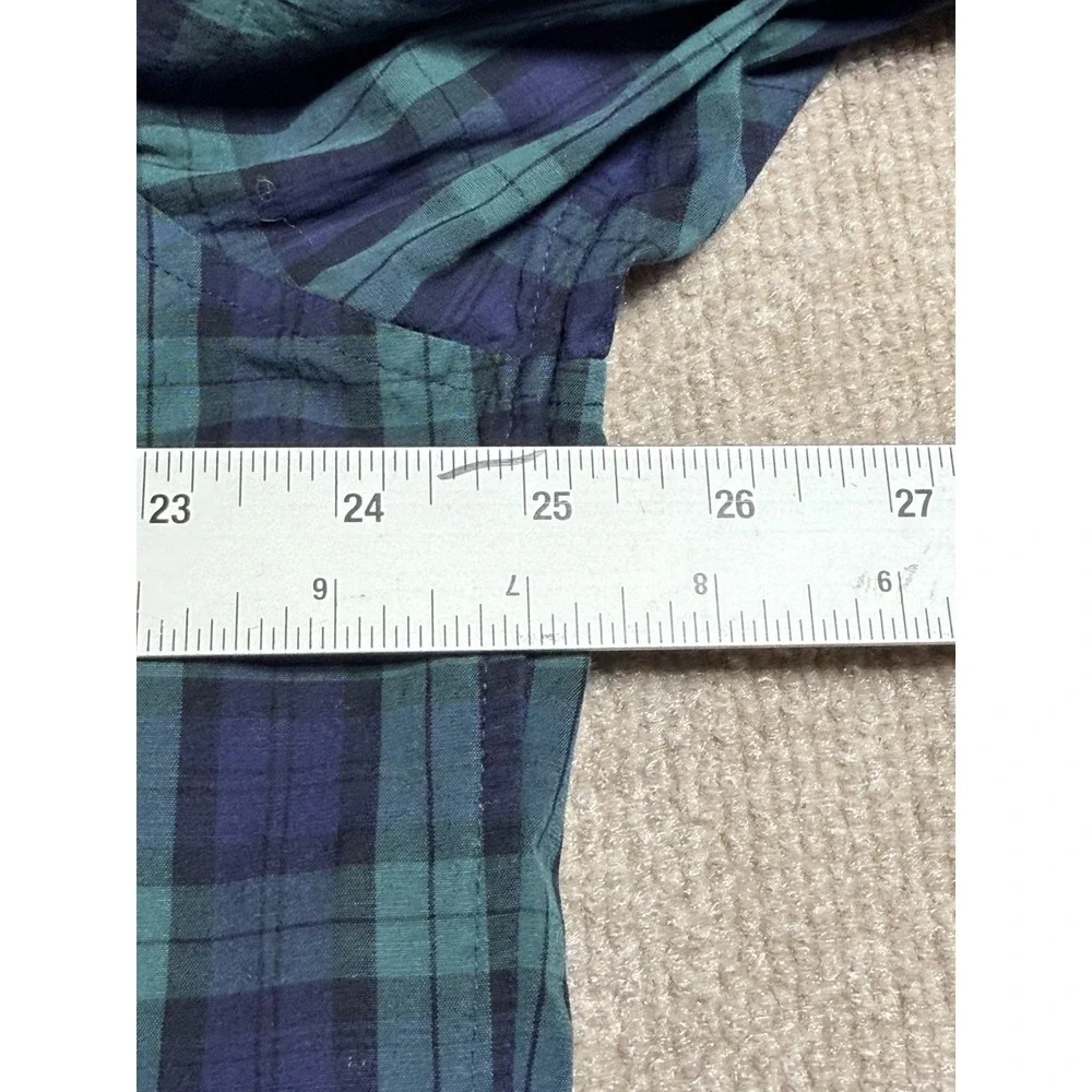 Vineyard Vines Large Tall LT Shirt Mens Classic Fit Tucker Green Blue Plaid